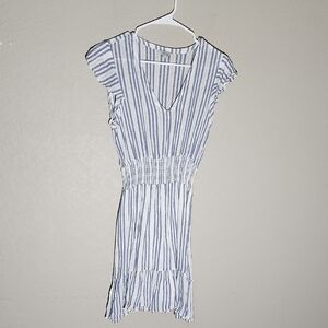Rails Dress Womens stripes summer cap sleeve stripe size m white blue